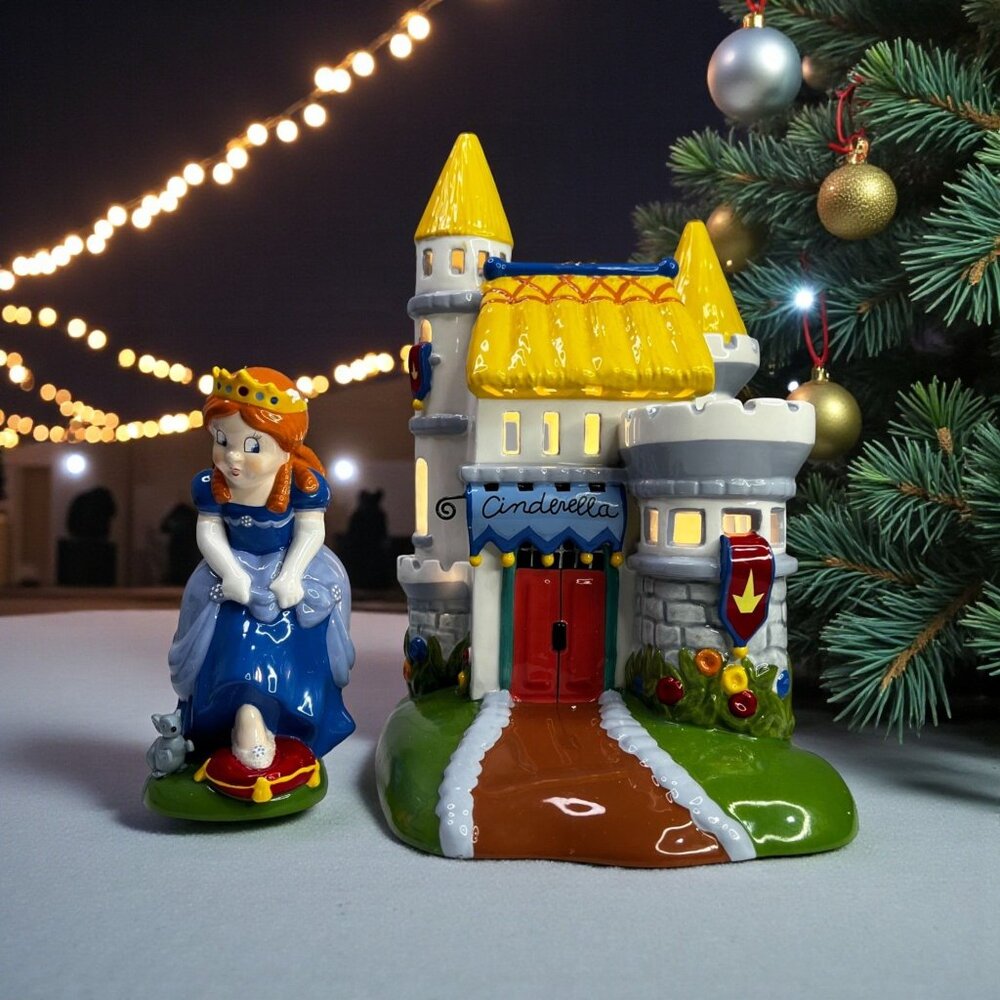 Dept 56 Cinderella's Castle Storybook Village Set (Damaged) - 2002